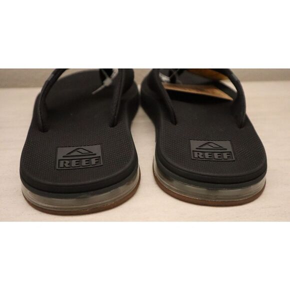 Reef Unisex Men's Sz 7 Women's Sz 8.5 Black Fanning Low Back Slip On Sandals - Picture 8 of 8